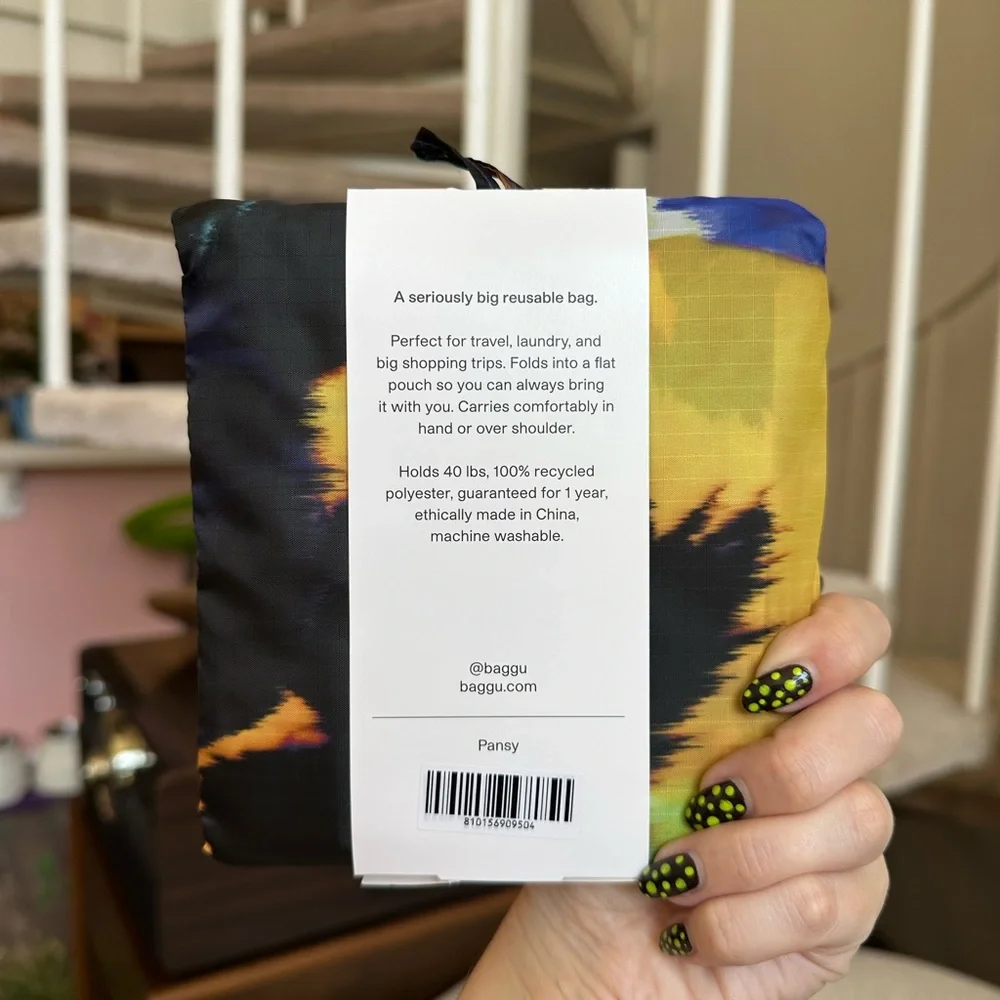 Baggu x Julia Heuer Big Reusable Bag Sold Out Floral Print - Picture 2 of 2